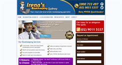 Desktop Screenshot of irenasbookkeeping.com.au